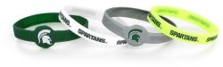 MICHIGAN STATE (4 PACK) SILICONE BRACELET