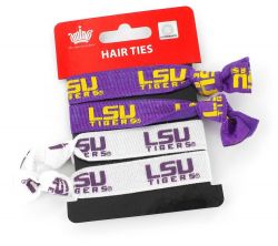 LSU ELASTIC HAIR TIE (4 PACK)