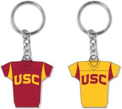 USC REVERSIBLE HOME/AWAY JERSEY KEYCHAIN