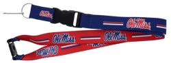 OLE MISS (BLUE/RED) REVERSIBLE LANYARD