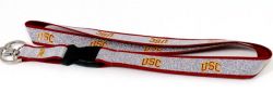 USC (RED) SPARKLE LANYARD