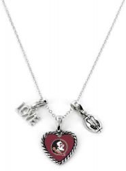 FLORIDA STATE LOVE FOOTBALL NECKLACE