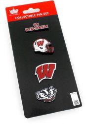 WISCONSIN TEAM PRIDE COLLECTIBLE 4-PIN SET