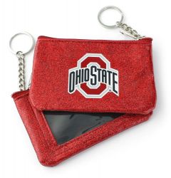 OHIO STATE (RED) SPARKLE COIN PURSE (OC)