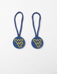 WEST VIRGINIA ID-ZIPPER PULL (2-PACK) BLUE CORD
