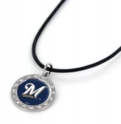 BREWERS CIRCLE CRYSTAL NECKLACE (FJ-1022)