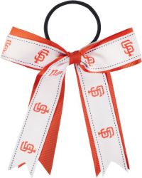 GIANTS BOW PONY TAIL HOLDER