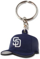 PADRES TEAM HAT SOFT RUBBER KEYCHAIN