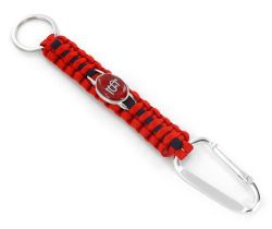 CARDINALS (RED/NAVY BLUE) PARACORD KEY CHAIN CARABINER