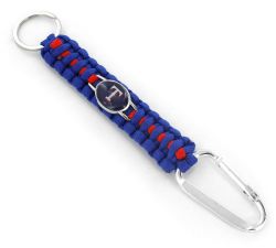 RANGERS (BLUE/ RED) PARACORD KEY CHAIN CARABINER