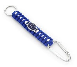 ROYALS (BLUE/WHITE) PARACORD KEY CHAIN CARABINER
