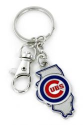 CUBS - STATE DESIGN HEAVYWEIGHT KEY CHAIN