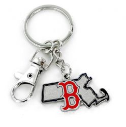 RED SOX - STATE DESIGN HEAVYWEIGHT KEY CHAIN