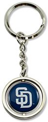 PADRES RUBBER BASEBALL SPINNING KEYCHAIN