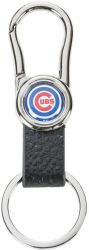 CUBS LEATHER BELT CLIP KEYCHAIN