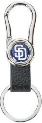 PADRES LEATHER BELT CLIP KEYCHAIN