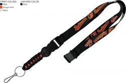 ORIOLES PARACORD SURVIVAL KEYCHAIN LANYARD