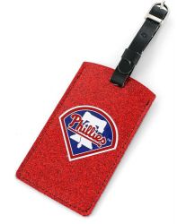 PHILLIES (RED) SPARKLE BAG TAG (OC)