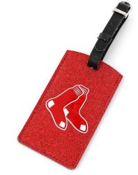 RED SOX (RED) SPARKLE BAG TAG (OC)