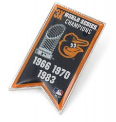 ORIOLES CHAMPIONSHIP BANNER PIN
