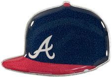 BRAVES HOME ON FIELD CAP PIN