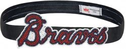 BRAVES GRACE SEQUINS & BEADS ELASTIC HAIR BAND