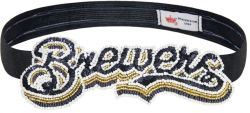 BREWERS GRACE SEQUINS & BEADS ELASTIC HAIR BAND