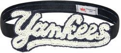 YANKEES SEQUINS AND BEADS HAIR BAND