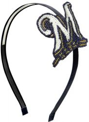 BREWERS SEQUINS & BEADS HAIR BAND
