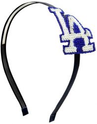 DODGERS SEQUINS AND BEADS HAIR BAND