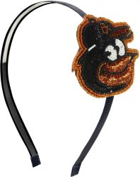 ORIOLES SEQUINS AND BEADS HAIR BAND