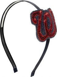 NATIONALS SEQUINS & BEADS HAIR BAND