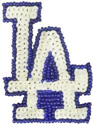 DODGERS SEQUINS AND BEADS HAIR CLIP