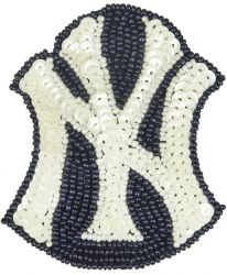 YANKEES SEQUINS AND BEADS HAIR CLIP