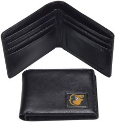 ORIOLES LEATHER RFID TRAVEL WALLET (OC)