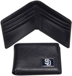 PADRES LEATHER RFID TRAVEL WALLET (OC)