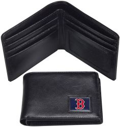 RED SOX LEATHER RFID TRAVEL WALLET (OC)