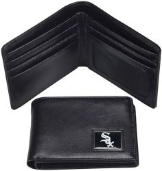 WHITE SOX LEATHER RFID TRAVEL WALLET (OC)