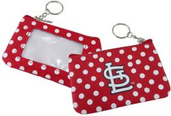 CARDINALS (RED) COIN PURSE KEYCHAIN