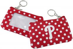 PHILLIES (RED) COIN PURSE KEYCHAIN
