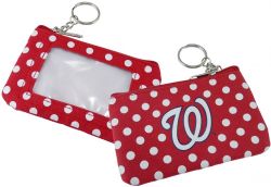 NATIONALS (RED) COIN PURSE KEYCHAIN