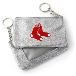 RED SOX (SILVER) SPARKLE COIN PURSE (OC)