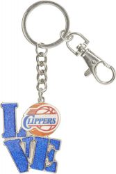 CLIPPERS GLITTER LOVE KEYCHAIN