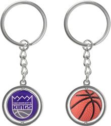 KINGS RUBBER BASKETBALL SPINNING KEYCHAIN (KT-251)