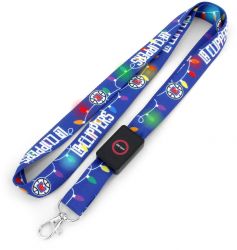 CLIPPERS HOLIDAY LIGHTS LED LANYARD