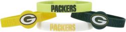 PACKERS SILICONE BRACELET (4-PACK)