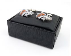 BRONCOS CUTOUT CUFF LINKS WITH BOX