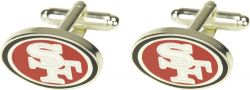 49ERS CUTOUT CUFF LINKS WITH BOX