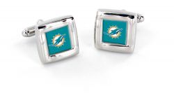 DOLPHINS SQUARE CUFFLINKS