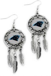 PANTHERS DREAM CATCHER EARRINGS